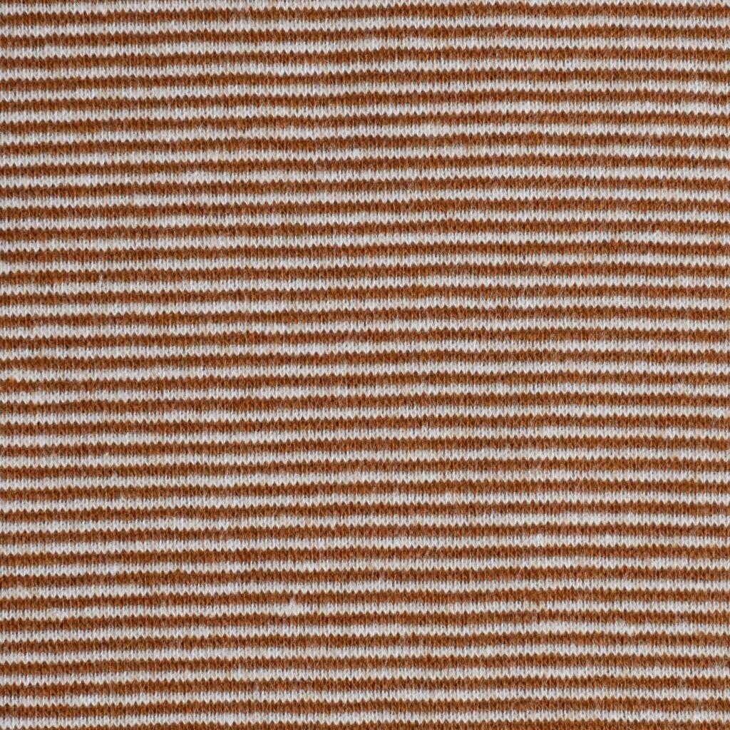 Ringelbündchen 1mm karamelbraun weiß